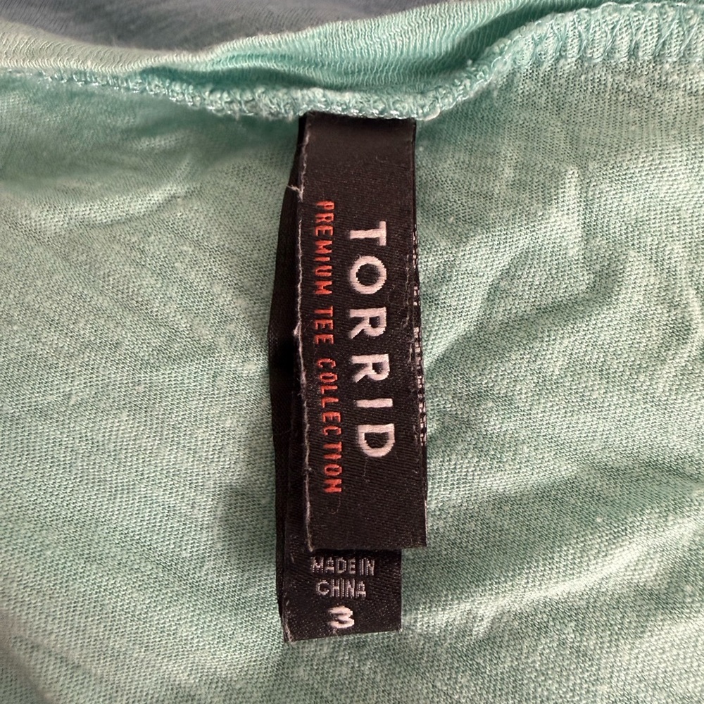 Torrid Teal and Navy Gradient Short Sleeve Top Size 3 - Picture 2 of 2